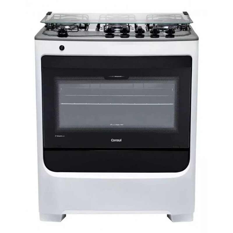 Fogão 5 Bocas Consul CFS5NAB, Branco, Acendimento Automático