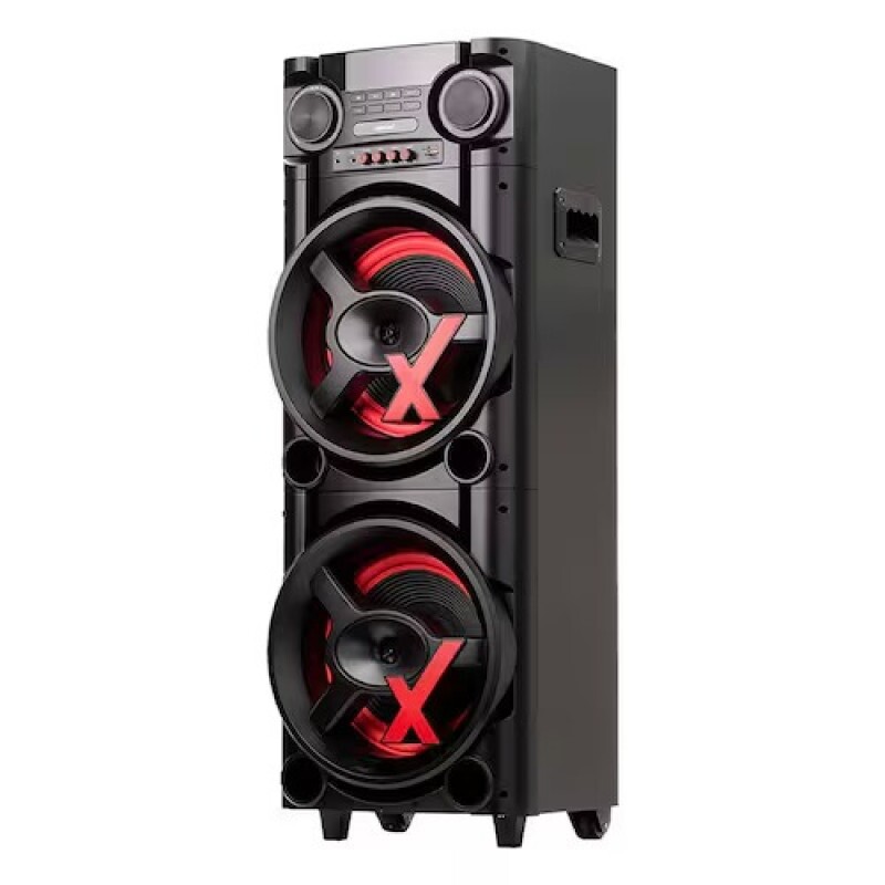 Caixa De Som Amplificada Amvox Aca1000 Newx, LED PowerX, TWS, 1000W, Bivolt - Sem FM