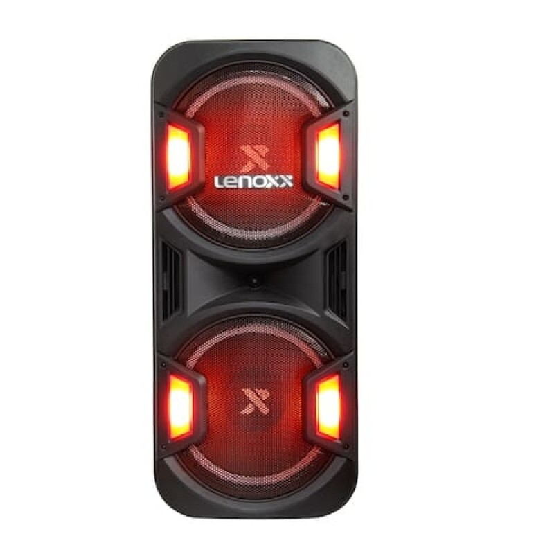 Caixa de Som Torre Amplificada Lenoxx LTS12 Bluetooth e USB LED 1600W Bivolt