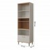 Torre Quente Mdf 70cm 2pts 1gv Bella Móveis Freijó/off White