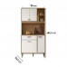 Cozinha Compacta Erva Doce 90cm Ipê Off White Nicioli