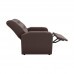Poltrona Reclinável Classic Suede Marrom B256 - Matrix