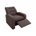 Poltrona Reclinável Classic Suede Marrom B256 - Matrix