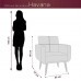 Poltrona Decorativa Havana Suede Marrom B-256 - Matrix