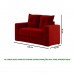 Conjunto de Sofá 3x2 Lugares Santa Catarina Bacetto Vermelho