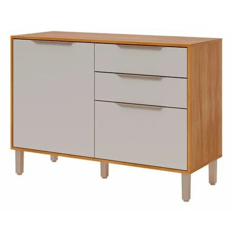 Balcão Cozinha Divina/Esplendida 2gavs 2 Ptas C/tampo 120cm  MGM Freijo/Off White