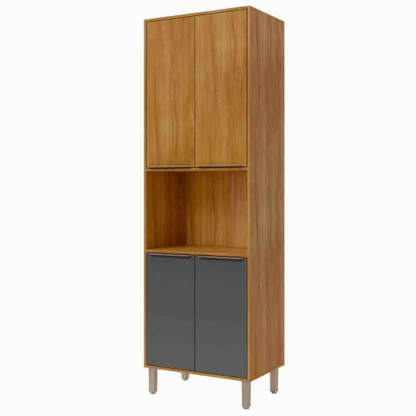 Torre Quente Mdf 70cm Divina Mgm Móveis Titanium/ Cinamomo