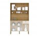 Armário de Cozinha Kit 6 Portas Style Frisado Freijo/Vanilla - Kits Paraná
