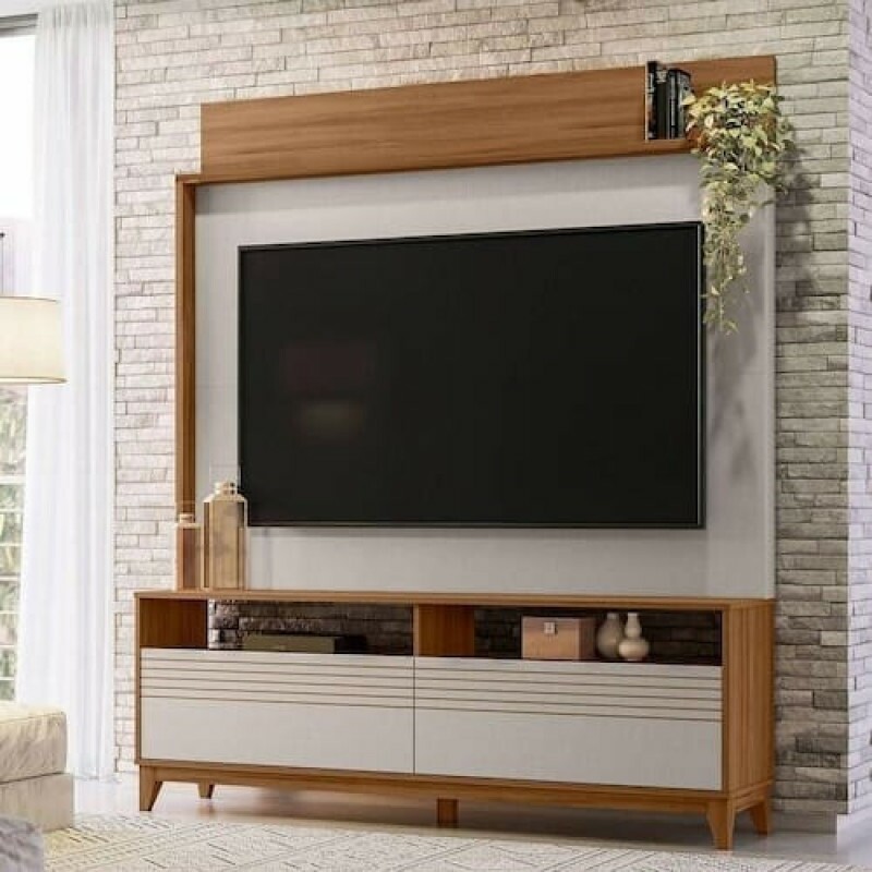 Estante Home Para Tv Até 65 Polegadas NT1300 Freijo/Off White Notável Móveis
