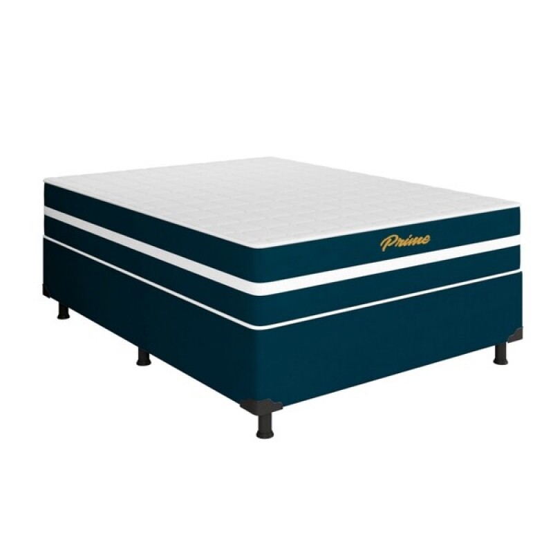 Cama Box Casal Prime (Colchão + Base) 138x188x60 Molas Ensacadas Bacetto