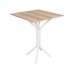 Conjunto Mesa com 4 Cadeiras para Cozinha 68cm Branco/Carvalho - Ciplafe