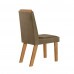 Conjunto de Mesa de Jantar com 4 Cadeiras Riviera Castanho/Cinamomo LJ Móveis