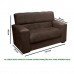 Conjunto de Sofá 2x3 Lugares Dubai Castor Masterflex