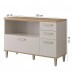 Balcão MGM Bella 120cm 1 Porta Basculante - Freijó/Off White