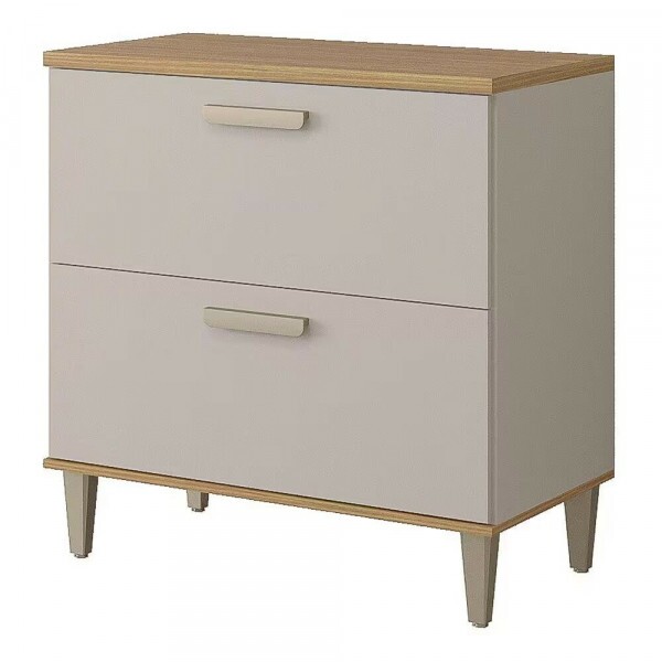 Balcão MGM Bella 80cm 1 Porta Basculante - Freijó/Off White	