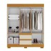 Guarda-Roupa Maya 6 Portas Cinamomo/Off White - Acp Móveis