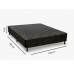 Base para Cama Box Casal Bordada138X188 Preta Bacetto