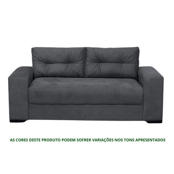 Sofá 3 Lugares Confort Cinza Masterflex