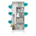Armário Multiuso Jade 70cm 2 Portas Branco Moval 