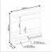 Painel NT1100 160cm para TV até 65 Polegadas Notável Freijó Trend/Off White