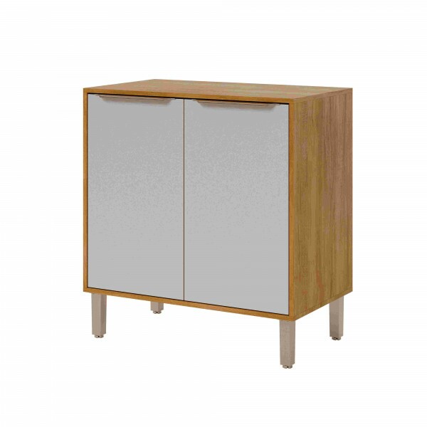 Balcão Cozinha Divina 80cm 2pts Off White/ Cinamomo - MGM 