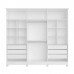 Guarda-Roupa Casal Em MDF 6 Portas Bianchi, Bianca, Branco