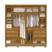 Guarda Roupa Alasca Casal 10pts 4gvt Alasca Freijo/ Off white - Moval