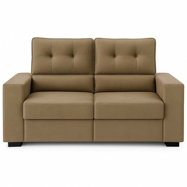 Sofá Retrátil e Reclinável 3 lugares  Niteroi 1.80m Capuccino - Nordeste Flex 