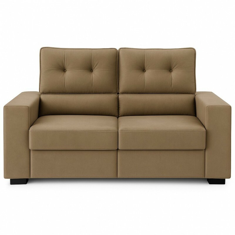 Sofá Retrátil e Reclinável 3 lugares  Niteroi 1.80m Capuccino - Nordeste Flex 