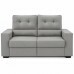 Sofá Retrátil e Reclinável 3 Lugares Niteroi 1.80m Cinza - Nordeste Flex 