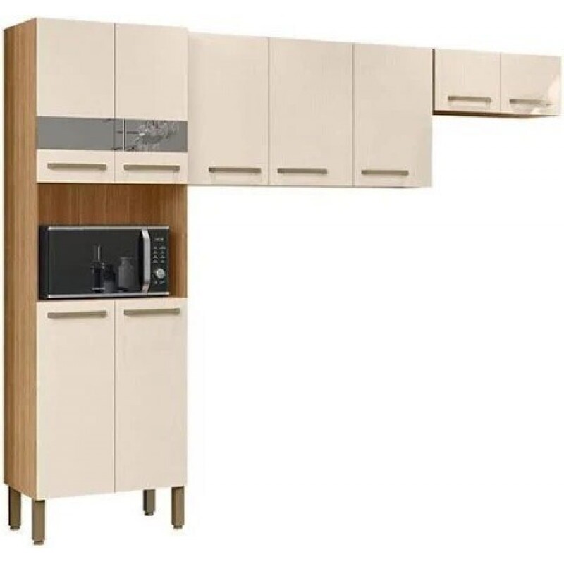 Cozinha Compacta 3 Peças Parana Versalhes -  Freijo Soft Cozinha Compacta 3 Peças Parana Versalhes -  Freijo Soft