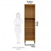 Paneleiro Para Cozinha Com 2 Portas 100% Mdf Carmenere - Amendoa/Off White