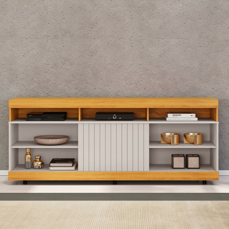 Rack para Sala TV até 50 Polegadas Dili Cedro/Bali - DJ Móveis