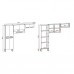 Armário de Cozinha Compacta 8 Portas Nala Kit's Paraná Nogueira/Off White/Ripado