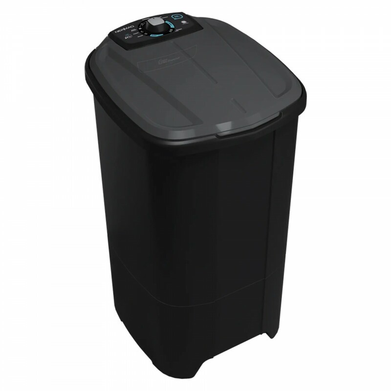 Tanquinho Newmaq 10kg Semiautomático com Big Dispenser - Preto - 110 Volts