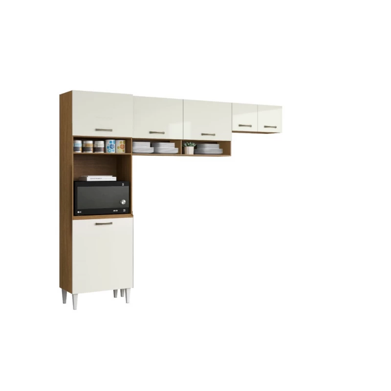 Cozinha Compacta Aurora Atacama Off White - Aramóveis