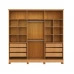 Guarda-Roupa Casal Em MDF 6 Portas Bianchi, Bianca, Nature/Off White
