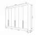 Guarda-Roupa Casal Em MDF 6 Portas Bianchi, Bianca, Nature/Off White