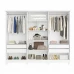 Guarda-Roupa Casal Em MDF 6 Portas Bianchi Nina Branco