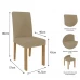 Conjunto de Mesa Flora Cimol Quadrada 94X94 Nature / Off White / Gengibre