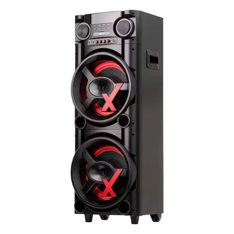 Caixa De Som Amplificada Amvox Aca1000 Newx, LED PowerX, TWS, 1000W, Bivolt - Sem FM