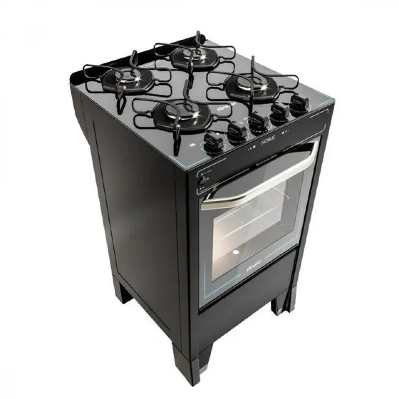 Fogão Horus Top Control Black 4 bocas Automático