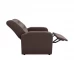 Poltrona Reclinável Classic Suede Marrom B256 - Matrix