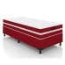 Cama Box Solteiro Zeus (Colchão + Base) 88x188 Molas Ensacadas Bacetto