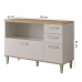 Balcão MGM Bella 120cm 1 Porta Basculante - Freijó/Off White