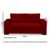 Sofá 3 Lugares Confort Vermelho Masterflex