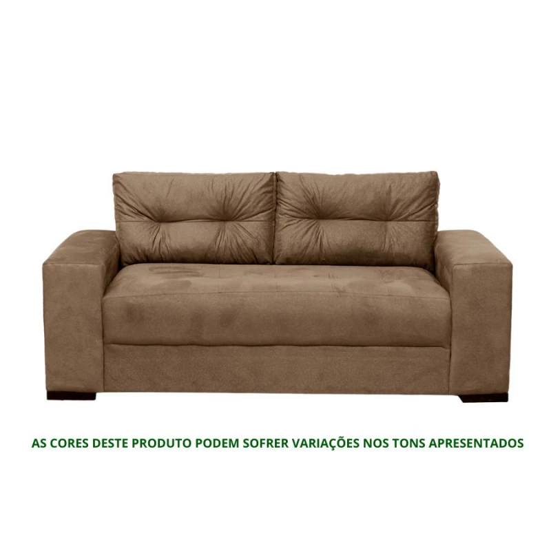Sofá 3 Lugares Confort Caramelo Masterflex