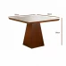 Conjunto Mesa Prada 90x90 4 Cad LJ Móveis Castanho/Cinamomo