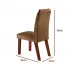 Conjunto Mesa Prada 90x90 4 Cad LJ Móveis Castanho/Cinamomo